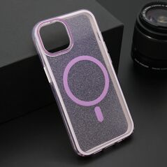 Zastitna maska (futrola) CRYSTAL MagSafe - iPhone 13 (6.1) ljubicasta (MS).