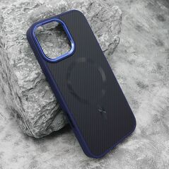 Zastitna maska (futrola) CARBON MagSafe - iPhone 16 Pro Max (6.9) plava (big camera) (MS).