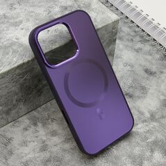 Zastitna maska (futrola) COLOR METAL MagSafe - iPhone 16 Pro (6.3) ljubicasta (MS).
