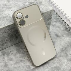 Zastitna maska (futrola) COLOR METAL Magsafe - iPhone 17 siva (MS).