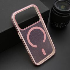Zastitna maska (futrola) CRYSTAL MagSafe - iPhone 17 Pro roze (MS).