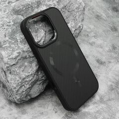 Zastitna maska (futrola) CARBON MagSafe - iPhone 16 Pro (6.3) crna (big camera) (MS).