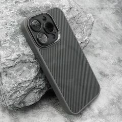 Zastitna maska (futrola) CARBON MagSafe - iPhone 15 Pro (6.1) siva (small camera) (MS).