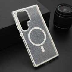 Zastitna maska (futrola) CRYSTAL MagSafe - Samsung S928 Galaxy S24 Ultra 5G bela (MS).