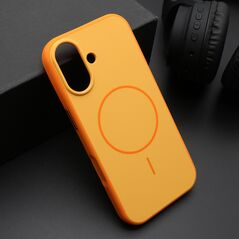 Zastitna maska (futrola) CHROME MagSafe - iPhone 17 narandzasta (MS).