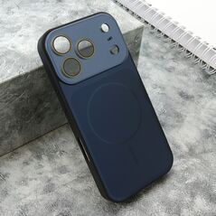 Zastitna maska (futrola) COLOR METAL MagSafe II - iPhone 17 Pro tamno plava (MS).