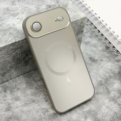 Zastitna maska (futrola) COLOR METAL Magsafe - iPhone 17 Air siva (MS).