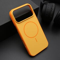 Zastitna maska (futrola) CHROME MagSafe - iPhone 17 Pro Max (6.9) narandzasta (MS).