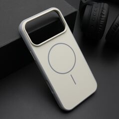 Zastitna maska (futrola) CHROME MagSafe - iPhone 17 Pro Max (6.9) bela (MS).