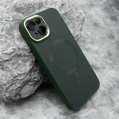 Zastitna maska (futrola) CARBON MagSafe - iPhone 13 (6.1) zelena (small camera) (MS).
