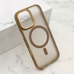 Zastitna maska (futrola) SILKY MagSafe II - iPhone 17 braon (MS).