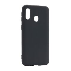 Zastitna ultra tanka (skin) maska / futrola KOLOR - Samsung A405F Galaxy A40 crna (MS).
