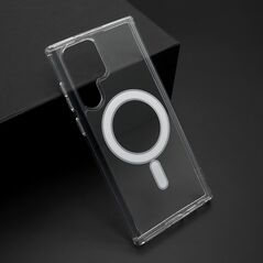 Zastitna maska (futrola) STANDARD MagSafe - Samsung Galaxy S22 Ultra 5G providna (bela) (MS).