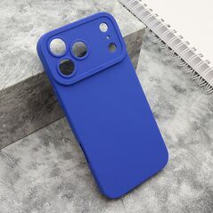 Zastitna silikonska maska (futrola) Pro Camera - iPhone 17 Pro Max (6.9) tamno plava (MS).