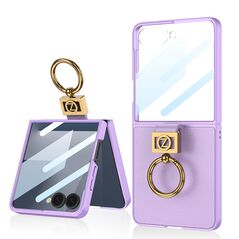 Zastitna maska (futrola) Z-RING CASE - Samsung F751B Galaxy Z Flip 7 5G ljubicasta (GKK case) (MS).