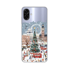 Zastitna ultra tanka (skin) maska / futrola PRINT - Samsung A075F Galaxy A07 Christmas Town.