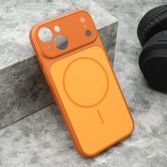 Zastitna maska (futrola) DEFINE MagSafe - iPhone 15 narandzasta (MS).