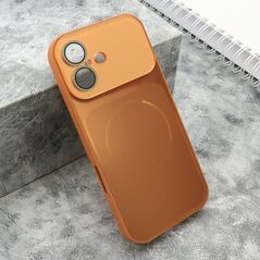 Zastitna maska (futrola) COLOR METAL MagSafe II - iPhone 17 narandzasta (MS).