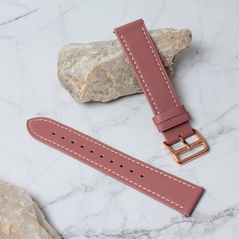 Narukvica kozna klasik - smart watch Samsung 4, 5 20mm roze.