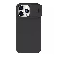 Zastitna maska (futrola) Nillkin Cam Shield Silky - iPhone 15 Pro (6.1) crna (MS).