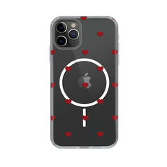 Zastitna maska (futrola) print Magsafe - iPhone 11 Pro Max 6.5 Red Hearts.