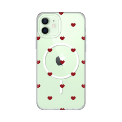 Zastitna maska (futrola) print Magsafe - iPhone 12/12 Pro 6.1 Red Hearts.