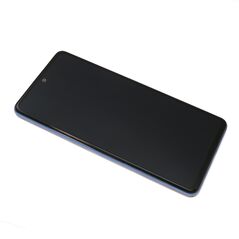 LCD displej (ekran) - Samsung A525F/A526B Galaxy A52 4G/5G + Touch screen + okvir blue Full ORG EU (GH82-25524B/25526B) (MS).