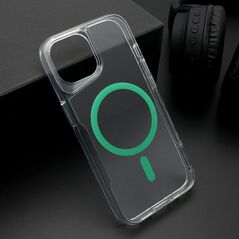 Zastitna maska (futrola) AURA MagSafe - iPhone 15 zelena (MS).