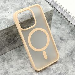 Zastitna maska (futrola) SILKY MAGSAFE mat - iPhone 15 Pro (6.1) roze (MS).