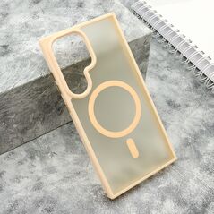 Zastitna maska (futrola) SILKY MAGSAFE mat - Samsung S928 Galaxy S24 Ultra 5G roze (MS).