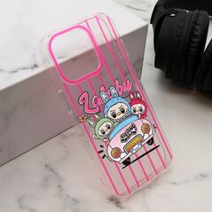 Zastitna maska (futrola) print PARTY - iPhone 16 Pro (6.3) pink LBB004 (MS).