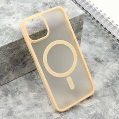 Zastitna maska (futrola) SILKY MAGSAFE mat - iPhone 14 (6.1) roze (MS).