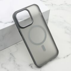Zastitna maska (futrola) SILKY MAGSAFE II - iPhone 14 Pro Max (6.7) siva (MS).