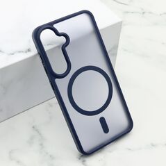 Zastitna maska (futrola) SILKY MAGSAFE mat - Samsung S921 Galaxy S24 5G plava (MS).