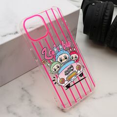 Zastitna maska (futrola) print PARTY - iPhone 14 (6.1) pink LBB004 (MS).