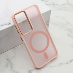 Zastitna maska (futrola) SILKY MAGSAFE II - Samsung S921 Galaxy S24 5G roze (MS).