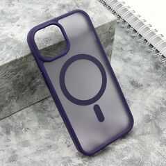 Zastitna maska (futrola) SILKY MAGSAFE mat - iPhone 15 ljubicasta (MS).