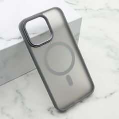 Zastitna maska (futrola) SILKY MAGSAFE II - iPhone 15 Pro Max (6.7) siva (MS).