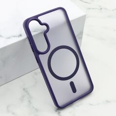 Zastitna maska (futrola) SILKY MAGSAFE mat - Samsung S921 Galaxy S24 5G ljubicasta (MS).