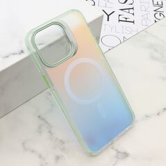 Zastitna maska (futrola) SUNSET MagSafe - iPhone 15 Pro Max (6.7) zelena (MS).