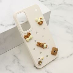 Zastitna maska (futrola) TOY - Samsung A556 Galaxy A55 5G bela (MS).