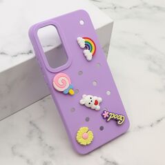 Zastitna maska (futrola) TOY - Samsung A556 Galaxy A55 5G ljubicasta (MS).