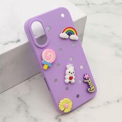 Zastitna maska (futrola) TOY - iPhone 16 (6.1) ljubicasta (MS).