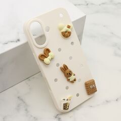 Zastitna maska (futrola) TOY - iPhone 16 (6.1) bela (MS).