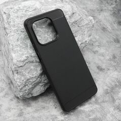 Zastitna silikonska maska (futrola) BRUSHED - Huawei Honor X5c/X5c Plus crna (MS).