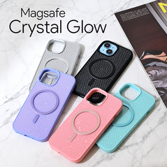 Zastitna maska (futrola) Magsafe Crystal Glow - iPhone 16 Pro Max 6.9 crna.