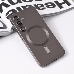 Zastitna maska (futrola) Magsafe Chrome - Samsung S931 Galaxy S25 siva.