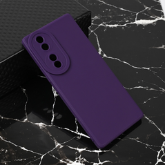 Zastitna maska (futrola) Teracell Giulietta - Huawei Honor 70 mat tamno ljubicasta.