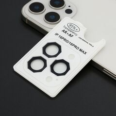 Folija - zastitu kamere OCTAGON za iPhone 16 Pro (6.3)/16 Pro Max (6.9) crna (MS).