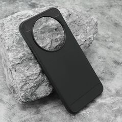 Zastitna silikonska maska (futrola) BRUSHED - Huawei Honor X9D/Magic 8 lite crna (MS).